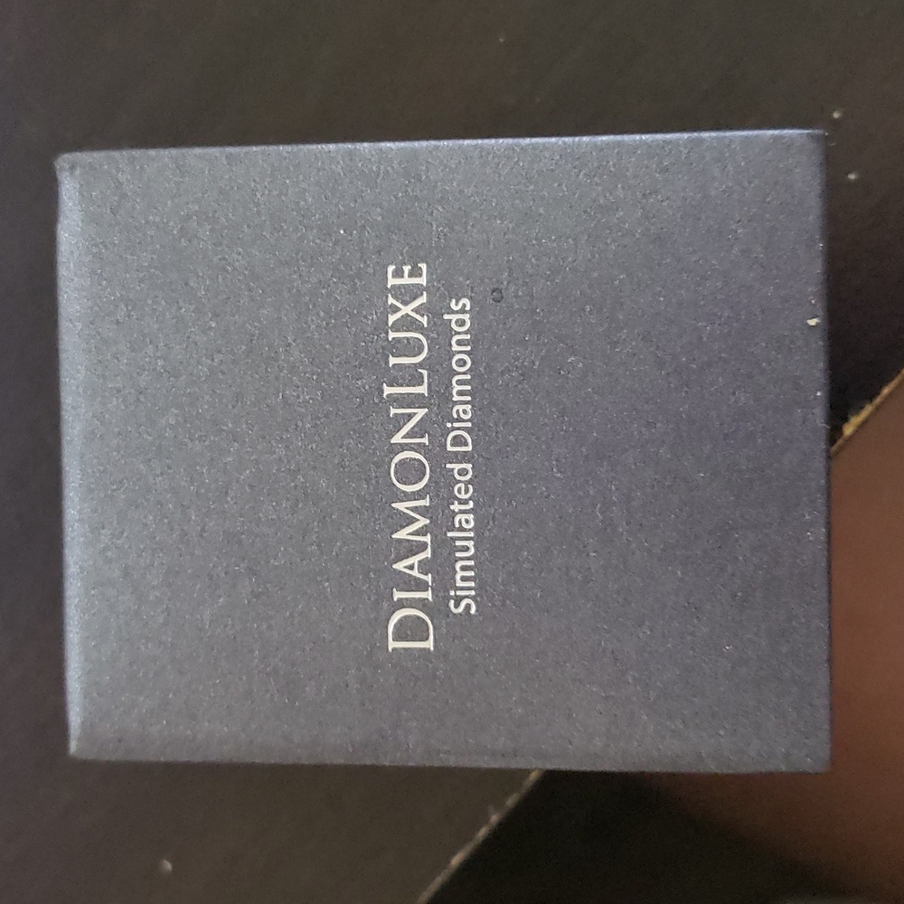 Diamonluxe Simulated Diamond Cross Sterling Silver Necklace